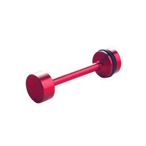 JGR LS Engine Billet Aluminum Oil Diverter Barbell Galley Plug Fits GM Gen III & IV LS Engines LS1 LS2 LS3 LS6 LS7 LS9 LQ4 LQ9 4.8L 5.3L 6.0L 6.2L Red