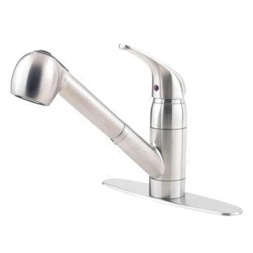 Pfister G13310SS Pfirst Series 1-Handle Pull-Out Kitchen Faucet in Stainless Steel, Water-Efficient Model