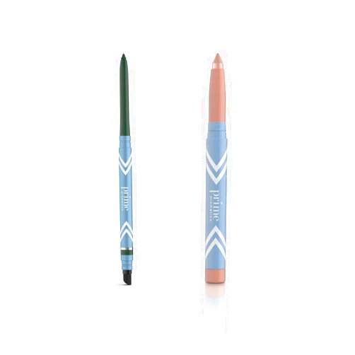 PRIME PROMETICS PrimeEyes Glide Eyeliner (smoky) + PrimeEyes Brightener (stardust)