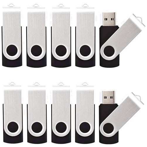 KALSAN 50 Pack 4GB USB Flash Drives Pack USB 2.0 Thumb Drive 4GB Flash Drive 50 Pack USB Memory Stick 4GB Bulk-Black