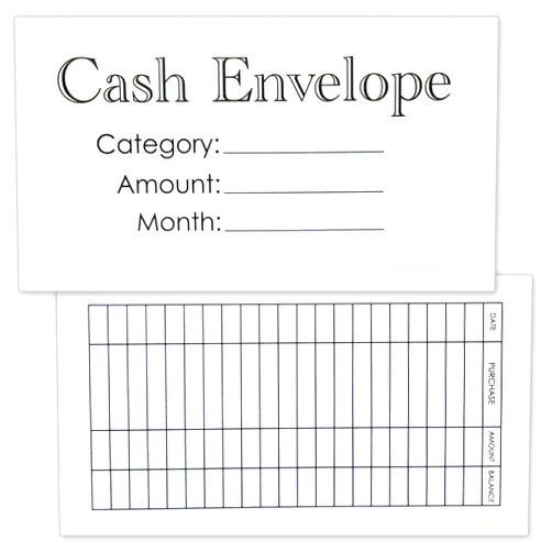 Proper Wolf Cash Envelope System - 24 Pack Money Budgeting Envelopes