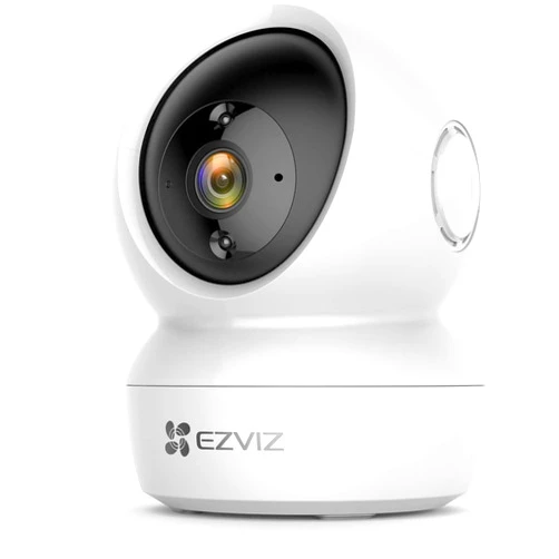EZVIZ C6N 3MP Indoor WiFi Pan & Tilt Camera, Motion Detection with H.265 Video Technology, Smart Tracking, Smart Night Vision, Two-Way Talk - White