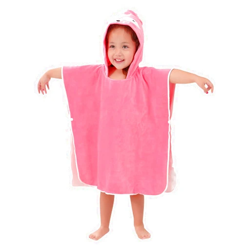 ZAJIO Baby Towels with Hood for Girls Boys Kids Hooded Poncho Beach/Bath/Pool Towel Easy-Dry Animal Bathrobe for Toddler