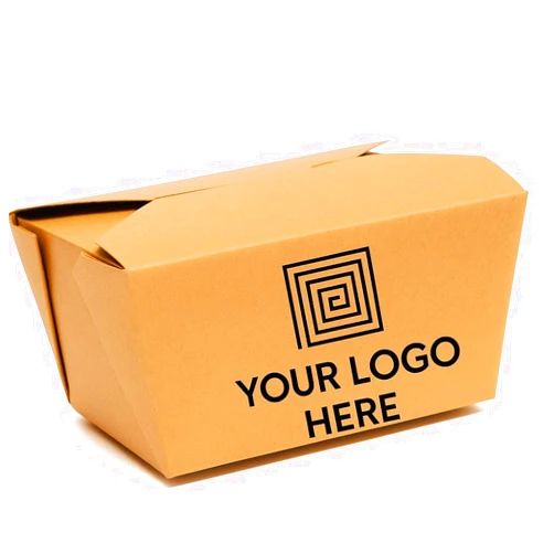 THE PAPER PACKAGING COMPANY Custom Paper to go boxes, 70oz paper take out box, lunch disposable box, print logo