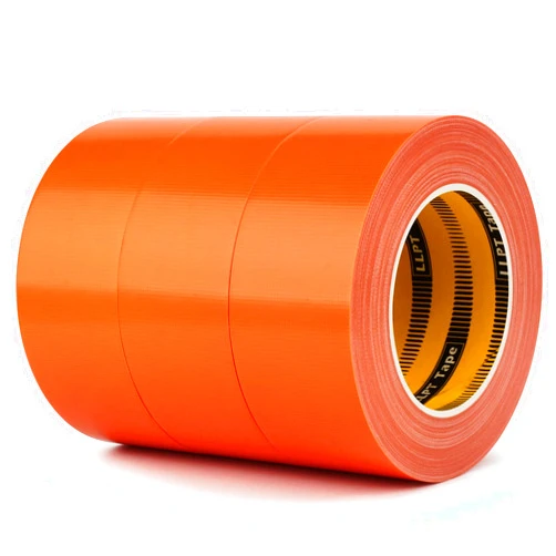 LLPT Duct Tape Industrial Grade 3 Pack 2” x 35 Yards Each Roll Easy to Tear Muti-Use Bulk Fabric Tape for School Home Office and Industrial Use Color Fresh Orange (DT350FO)