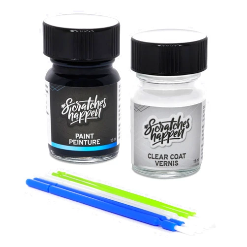 ScratchesHappen Exact-Match Touch Up Paint Kit - Director Red Metallic (R8/MR8/PR8) for Dodge - Essential (Paint + Clear Coat)