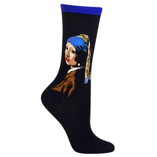 Hot Sox Women's Fun Famous Artist Paintings Crew Socks - 1 Pair Pack - Cool & Artistic Novelty Art Gifts