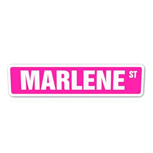 Cortan360 Marlene Street Sign Childrens Name Room Sign| Indoor/Outdoor | 8