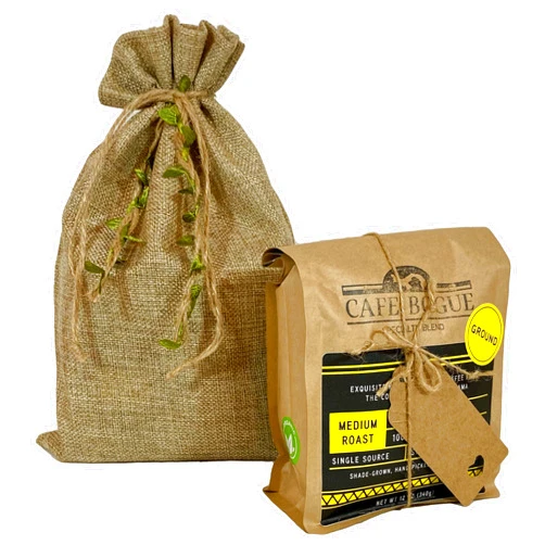 Cafe Bogue – Medium Roast Ground, Specialty Blend Coffee, Giftable, Hand-Picked, Shade-grown from Boquete-Panama, 100% Arabica, 12oz