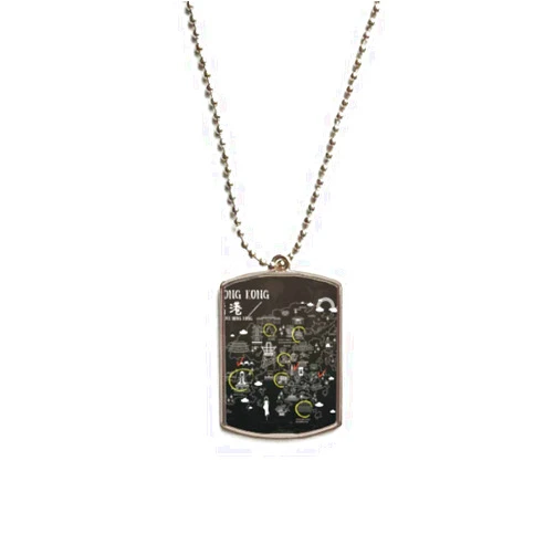 DIYthinker Hong Kong Visiting Check Point Stainless Steel Chain Dog Tag Pendant Pet Necklace