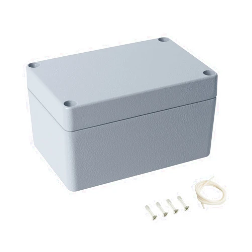 LeMotech Electrical Box, Aluminum Alloy Metal Junction Box, IP67 Waterproof Dustproof Project Box, Outdoor Universal Enclosure, Grey 5.9x3.9x3.1in (150x100x80mm)
