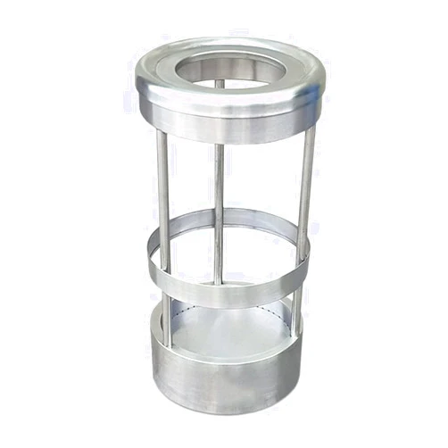 YUJUNDZSW Outdoor Garbage Can Stainless Steel Trash Can, Open Top Cylindrical Trash Can Waste Storage Rack, for Indoor, Outdoor or Commercial Use Large Trash Can
