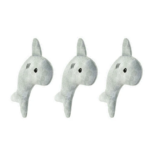 Caitec Presents Nala Cat Simon The Shark - Catnip Toy - Interactive Cat Toy - Chew Toy - Pillow Toy, 3 Pack