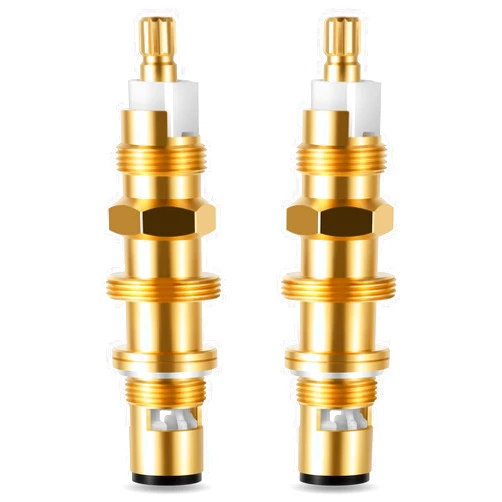 UCDETD 910-030 Ceramic Disc Cartridge Replacement, Compatible with Price/Pfister Shower and Faucet Stem, Shower Valve Cartridge for Tub and Shower Faucet, Brass Construction(2 Pack)