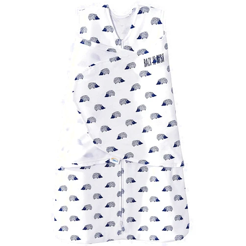HALO Sleepsack 100% Cotton Swaddle, Navy Hedgehog, Small Navy Hedgehog Small (Pack of 1)