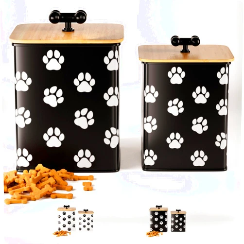 HB Design Co. Dog Treat Container Airtight Set of 2 - 8x6