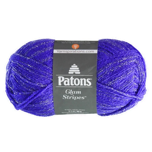 Spinrite Glam Stripes Yarn, Royple