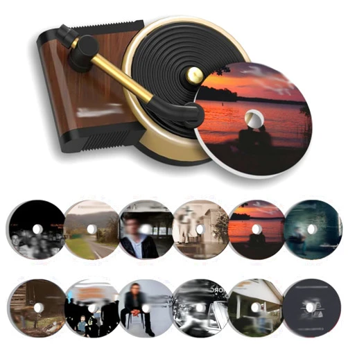 YUIXLIN 12PCS Taylor Car Air Aromatherapy Sheets Car Record Player, All Taylor Album Cover Record Player Car Aromatherapy Sheets, Car Accessories For Singer Tylor Music Fans Gift