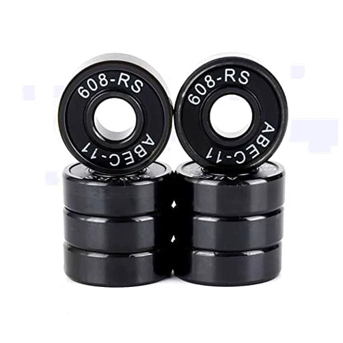 BESIY 608RS Ball Bearings Skateboard Bearings Double Rubber Sealed Shielded Miniature Deep Groove Bearings 8 x 22 x7 for Bearings for Skateboards, Longboards, Inline Skates, Roller Skates, Spinners -8pcs