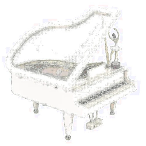 Clobeau Piano Music Box Mechanical Classical Lovely Ballerina Girl Dancing On The Piano Music Box Piano Music Jewelry Box Rotating Music Box Valentine's Day Gift Christmas Musical Box Figurine Xmas Presents