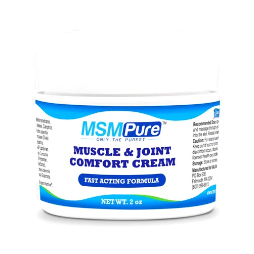 Kala Health MSMPure Maximum Strength Muscle & Joint Comfort MSM Cream, 2 oz, Fast Acting & Non-Staining Formula, Made in The USA