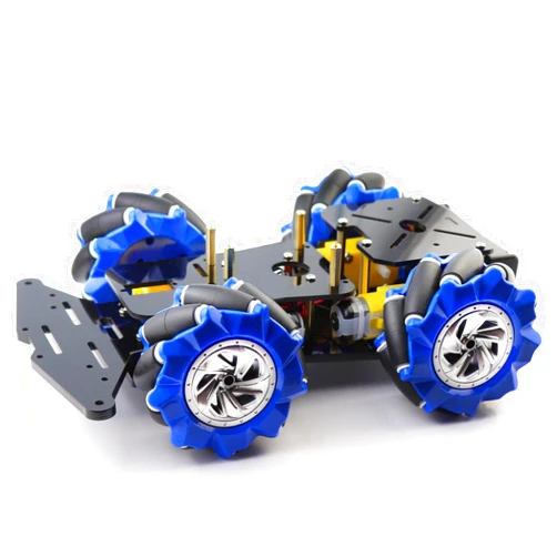 LK COKOINO 4WD Mecanum Wheel Smart Car Robot Chassis for Arduino R3 R4/ Leonardo/Raspberry Pi 5/4B/3B+/3B/2B/1B+ Projects with TT Motor, DIY Robot Building Base Kit for Teens & Adults