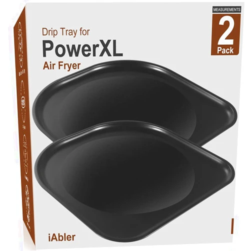 IAbler Original Air Fryer Drip Tray for PowerXL, Air Fryer Replacement Drip for PowerXL 10 Qt Vortex Air Fryer Pro, Pro Plus, 6Qt Power AirFryer Pro, Oven Deluxe,Oven Pro, 8Qt Power AirFryer Pro, NonStick