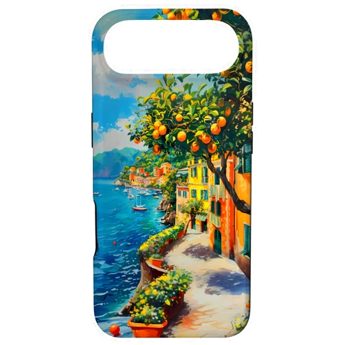 Portofino at the Mediterranean Riviera Coast Italian Riviera Coast with Lemons, The Mediterranean Sea Case for iPhone Air