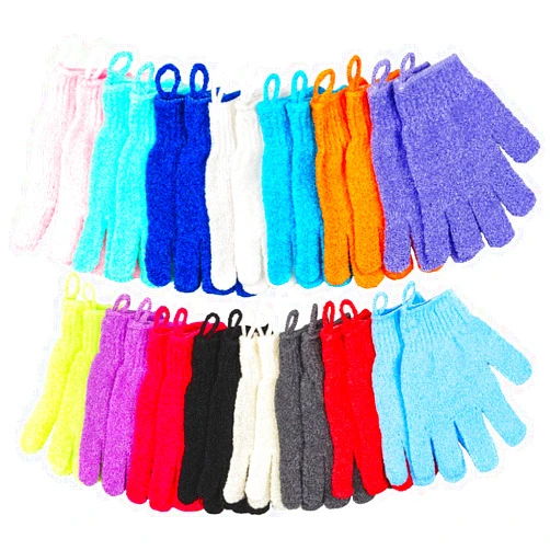 Aisuly 30 Pcs Exfoliating Gloves for Shower, 15 Colors Body Exfoliator Glove with Hanging Loop, Scrub Exfoliate Glove Mitt Bath Face Spa Hand Scrubber Wash Deep Scrubbing Dead Skin for Women Men, by Aisuly