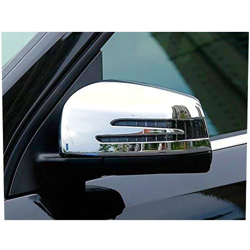 HOTRIMWORLD ABS Chrome Rearview Mirror Frame Trim Cover 2pcs for Mercedes-Benz ML W166 2012-2015 GL X166 2013-2015
