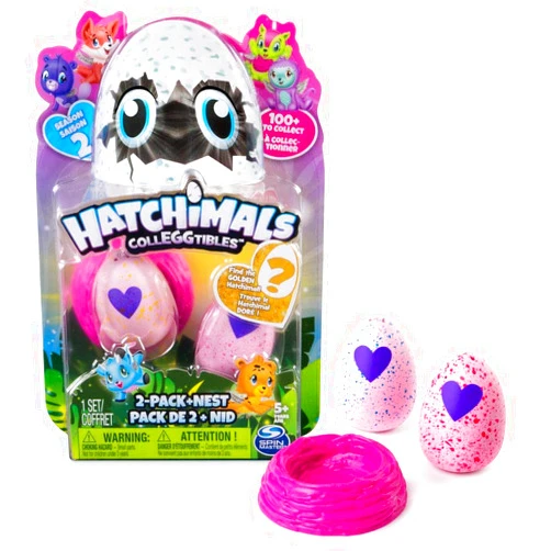 Hatchimals SpinMaster Hatchimals Colleggtibles 2 Pack+Nest Season 2 -Find The Golden Hatchimal?! 1 Set, Multicolor