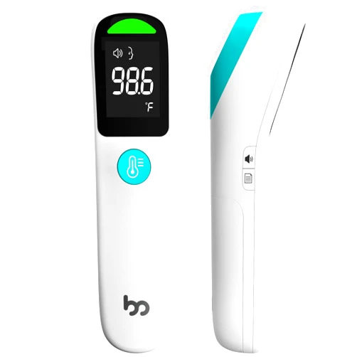Femometer family Thermometer for Adults and Kids, Automatic Measurement Within 1-3cm, Fast Accurate Baby Thermometer with Fever Alarm and Mute Mode, FSA HSA Eligible, White