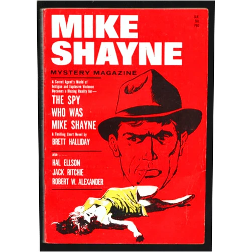 PULP MAG: Mike Shayne Mystery 6/1966-Hardboiled pulp & crime thrills by Brett Halliday-Hal Ellison-Jack Ritchie-FN
