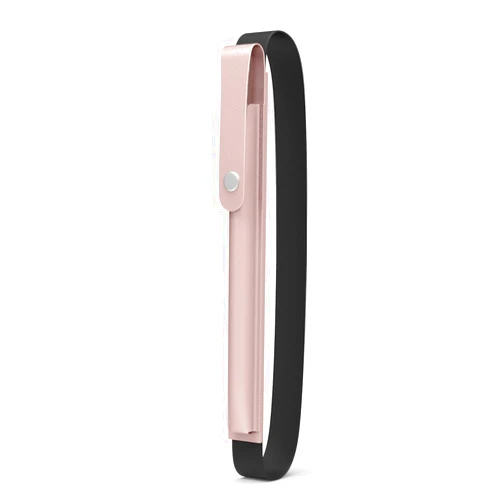 MoKo Pencil Holder for Apple Pencil Pro, Apple Pencil 1st/2nd Generation, Apple Pencil (USB-C), PU Leather iPad Pencil Sleeve Pouch with Buckle & Elastic Band Attach to iPad Case,Rose Gold