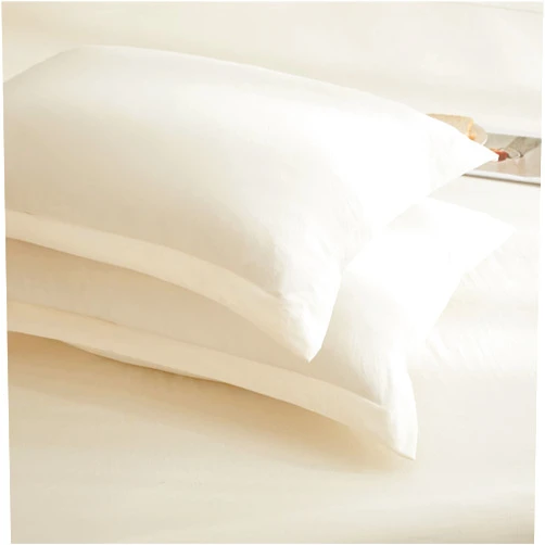 VClife King Pillowcases Cream Soft Washed Microfiber Pillow Case Sets Solid White Ivory Pillow Shams Set of 2, King Size Envelop Closure Pillowcases_Cream,20