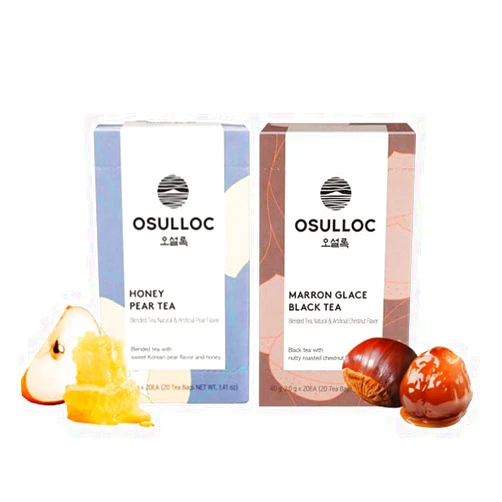 OSULLOC Honey Pear Tea & Marron Glacé Black Tea