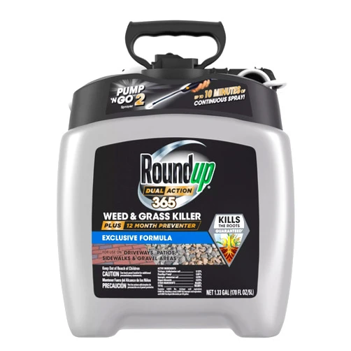 Roundup Dual Action 365 Weed & Grass Killer Plus 12 Month Preventer with Pump 'N Go 2 Sprayer, 1.33 gal.