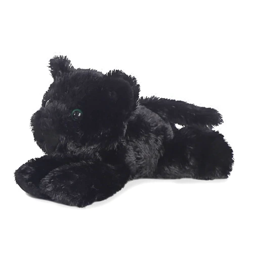Aurora® Adorable Mini Flopsie™ Onyx™ Stuffed Animal - Playful Ease - Timeless Companions - Black 8 Inches