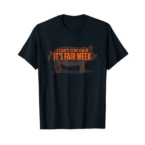 County Fair and Livestock Apparel Co. State and County Fair Show Animal Hog Pig Showing T-Shirt