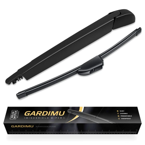 GARDIMU Replacement for Alfa Romeo Stelvio 2018 2019 2020 2021 2022 2023 Rear Windshield Wiper Blade and Arm Assembly-Car Back window wiper Arm Blade Complete Set