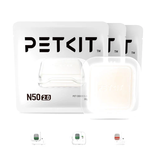 PETKIT N50 Odor Eliminator 2.0 Exclusive for PuraMax and PuraMax 2 Self-Cleaning Cat Litter Box, Automatic Cat Toilet Box Smell Control Remover (Pack of 3)