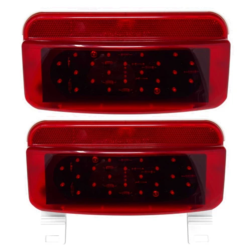 Command Electronics Surface Mount 12 Volt Taillights – Polycarbonate Lens – CSA Certified for The US And Canada – 12V Utility Tail Light – Incandescent Bulb – 2 Pack Tail Light Right