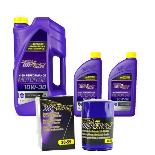 Royal Purple SAE 10W-30 Synthetic Motor Oil – 7 quarts and a 20-59 Extended Life Premium Oil Filter