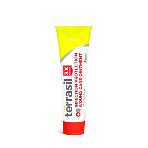 terrasil Wound Care 3X - Wound Healing Ointment, Infection Protection for Bed Sores, Pressure Sores, Blisters, Cuts, Burns & First Aid. Dermatologist-Tested, Hypoallergenic Approved (.5oz)