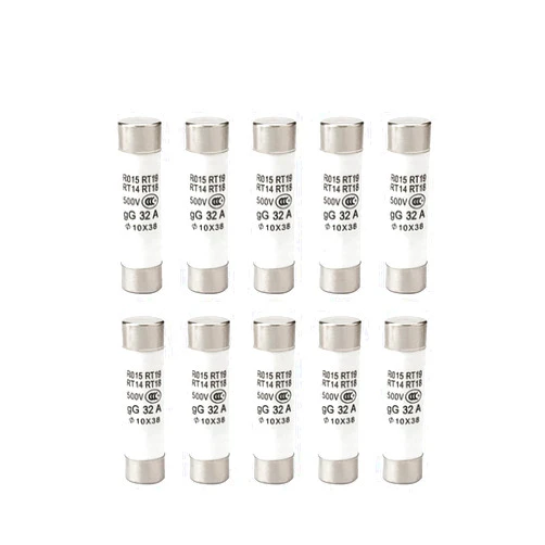 CNHKAU 10/20Pcs Fast Blow Ceramic Fuse 10x38mm Fuse 380V 500V 1A 2A 3A 4A 5A 6A 10A 16A 20A 25A 32A 40A Type RO15 RT18 RT14 (Color : 4A, Size : 20PCS)