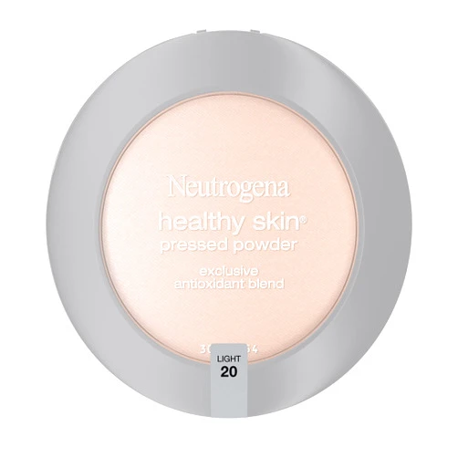 Neutrogena Healthy Skin Pressed Makeup Powder Compact with Antioxidants & Pro Vitamin B5, Evens Skin Tone, Minimizes Shine & Conditions Skin, Light 20,.34 oz