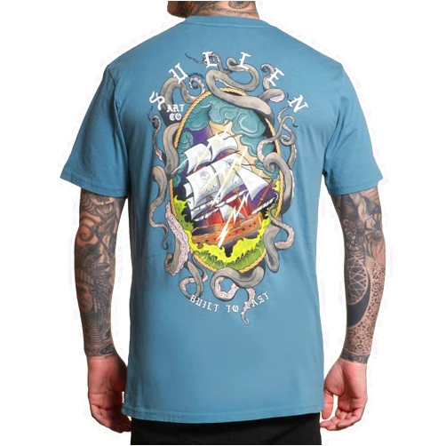 Sullen Art Collective Sullen Men's Thur Storms Summer Days Drop Tattoo Lifestyle Graphic Standard Short Sleeve Tee Black