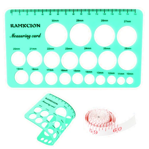 RAMXCION Nipple Ruler, Nipple Rulers for Flange Sizing Measurement Tool, Silicone & Soft Flange Size Measure for Nipples, Breast Flange Measuring Tool Breast Pump Sizing Tool - New Mothers