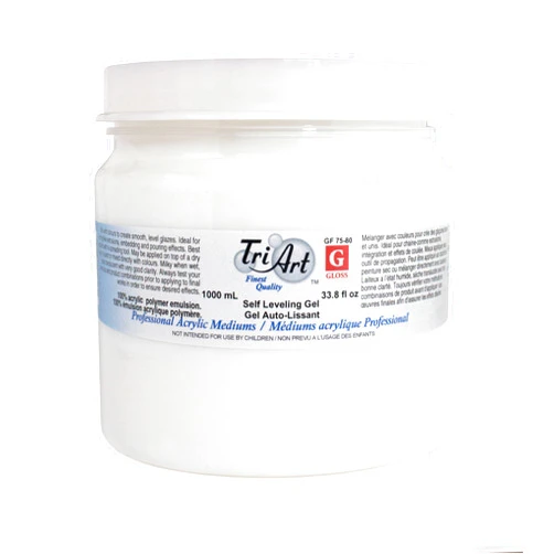 Tri-Art Self Leveling Artist Mediums, 1000ml, Gel Gloss