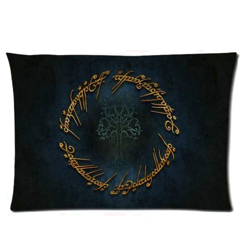 Green-Store Pillowcase 20*30 Green-Store Custom Lord of the Rings Elvish Home Decorative Pillowcase Pillow Case Cover 2030 Two Sides Print
